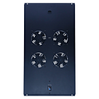 Paquete de ventiladores con 4 ventiladores y termostato adecuado para armarios de servidores de pie con una profundidad de 1000 mm