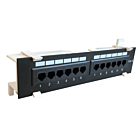 Panel de conexión UTP CAT6 para montaje en pared - 12 puertos