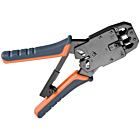 Herramienta de crimpado profesional Danicom para conectores RJ45 y RJ11 de red - metálica