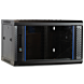 Armario de pared 4U con puerta de cristal 600x450x280 mm (Ancho x Profundidad x Alto)