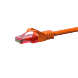 Cable de conexión UTP CAT6 de 2 m, color naranja - 100% cobre