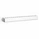Canaleta para cables de 19 pulgadas con placa de cubierta 1U - blanca