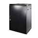 Armario de pared de 18U con puerta metálica de 600x600x900 mm (ancho x profundidad x alto)