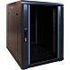 Armario para miniservidor de 15U con puerta de cristal, 600x800x860 mm (ancho x profundidad x alto).