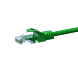 Cable de conexión UTP CAT5e de 2 m, color verde - 100 % cobre