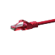 Cable de conexión UTP CAT6 de 5 m, color rojo - 100 % cobre