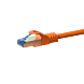 Cable de conexión CAT6a S/FTP (PIMF) de 5 m, color naranja