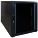 Armario para miniservidor de 12U con puerta de cristal, 600x1000x720 mm (ancho x profundidad x alto).