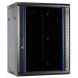 Armario de pared de 15U con puerta de cristal de 600x450x770 mm (ancho x profundidad x alto)