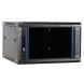 Armario de pared 6U con puerta de cristal 600x600x368 mm (Ancho x Profundidad x Alto)