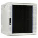 Armario de pared blanco de 12U (inclinable) con puerta de cristal de 600x600x635 mm (ancho x profundidad x alto).