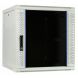 Armario de pared blanco de 12U con puerta de cristal de 600x600x635 mm (ancho x profundidad x alto)