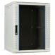 Armario de pared blanco de 15U con puerta de cristal de 600x600x770 mm (ancho x profundidad x alto)
