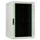 Armario de pared blanco de 22U con puerta de cristal de 600x600x1100 mm (ancho x profundidad x alto)