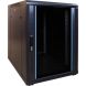 Armario para miniservidor de 15U con puerta de cristal, 600x600x860 mm (ancho x profundidad x alto).