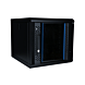 Armario para servidores de 10 pulgadas y 6U con puerta de cristal, 370 x 450 x 370 mm (ancho x profundidad x alto).