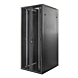 Armario para servidores de 47U con puertas frontales y traseras doblemente perforadas de 800x1200x2200 mm (ancho x profundidad x alto).
