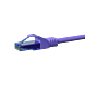 Cable de conexión UTP CAT6a de 2 m, color morado - 100 % cobre