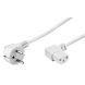 Cable de alimentación angular Schuko a C13 de 2 m, blanco