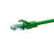 Cable de conexión UTP CAT5e de 7,5 m, color verde - 100 % cobre