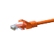 Cable de conexión UTP CAT5e de 20 m, color naranja - 100 % cobre