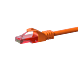 Cable de conexión UTP CAT6 de 30 m, color naranja - 100 % cobre