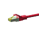 Cable de conexión Cat7 S/FTP (PIMF) de 7,50 m, color rojo