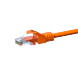 Cable de conexión UTP CAT5e de 0,50 m, color naranja - CCA