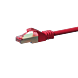 Cable de conexión CAT6 S/FTP (PIMF) de 0,25 m, color rojo