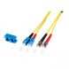 Cable de fibra óptica dúplex OS2 SC-ST de 20 m