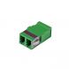 Acoplamiento Keystone monomodo dúplex LC-LC verde