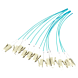 Cola de cerdo de fibra de vidrio OM3 turquesa LC - 12 piezas