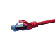 Cable de conexión UTP CAT6a de 5 m, rojo - 100 % cobre