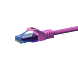 Cable de conexión UTP CAT6a de 5 m, color rosa - 100 % cobre