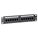 Panel de conexión UTP CAT6 de 10 pulgadas - 12 puertos
