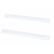 Perfil en L (paquete de 2) apto para armarios de pared de 450 mm de profundidad - blanco