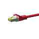Cable de conexión Cat7 S/FTP (PIMF) de 5 m, color rojo