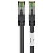 Cable de conexión Cat8 S/FTP (PIMF) de 0,25 m, color negro