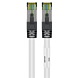 Cable de conexión Cat8 S/FTP (PIMF) de 0,50 m, color blanco