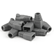 DANICOM funda para cable RJ45 gris grande - 10 unidades