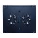 Kit de ventilación con 2 ventiladores y termostato, apto para armarios de servidores de 600 mm de profundidad.
