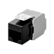 Conector Keystone UTP CAT6a - Sin herramientas - Negro