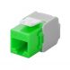 Conector Keystone UTP CAT6a - Sin herramientas - Verde