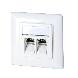 Placa frontal Keystone, blanca