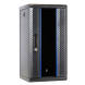 Armario para servidores de 10 pulgadas y 12U con puerta de cristal, 312 x 310 x 618 mm (ancho x profundidad x alto).
