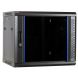 Armario de pared de 9U con puerta de cristal de 600x450x500 mm (ancho x profundidad x alto)