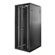 Armario para servidores de 47U con puertas frontales y traseras doblemente perforadas de 800x1000x2200 mm (ancho x profundidad x alto).