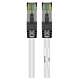 Cable de conexión Cat8 S/FTP (PIMF) de 0,25 m, color blanco
