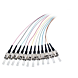 Juego de 12 piezas de cable flexible de fibra de vidrio OM4 de colores ST