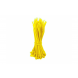 Bridas para cables de 280 mm, color amarillo - 100 unidades